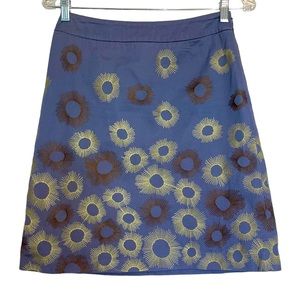 Boden embroidered A line skirt size 4P
